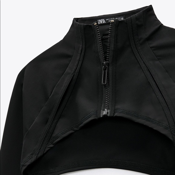 Zara Purple Magazine Crop Jacket - Picture 3 of 5